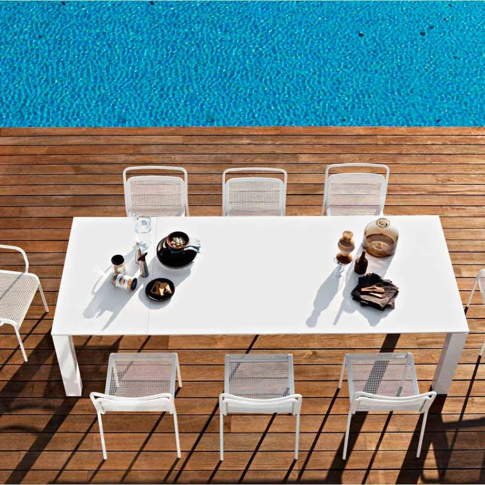 Varaschin Dolmen estendendo mesa de jardim, até 380 cm Viadurini