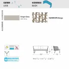 Varaschin Emma sofá de jardim moderno de dois lugares estofado Viadurini