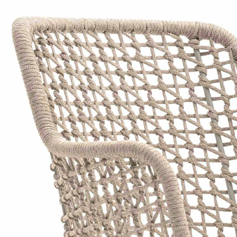 Varaschin Emma poltrona ao ar livre acolchoada de design moderno Viadurini