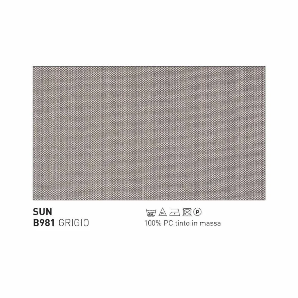 Varaschin Emma poltrona ao ar livre acolchoada de design moderno Viadurini