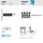 Varaschin Emma poltrona ao ar livre moderna com apoio de cabeça de tecido Viadurini