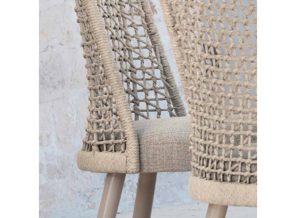 Varaschin Emma cadeira de jardim design em tecido e alumínio Viadurini