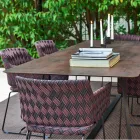 Varaschin Kolonaki moderna mesa de jardim em diferentes tamanhos Viadurini