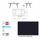 Varaschin Link estendendo mesa de jardim com pernas de teca, H65 cm Viadurini