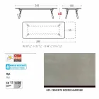 Varaschin Link estendendo mesa de jardim com pernas de teca, H65 cm Viadurini