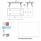 Varaschin Link mesa de jardim extensível H 65 cm, até 350 cm Viadurini