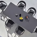 Varaschin Link mesa de jardim extensível H 65 cm, até 350 cm Viadurini