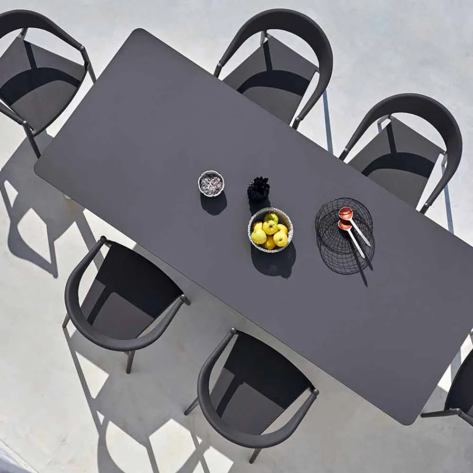 Varaschin Link mesa de jardim extensível H 65 cm, até 350 cm Viadurini