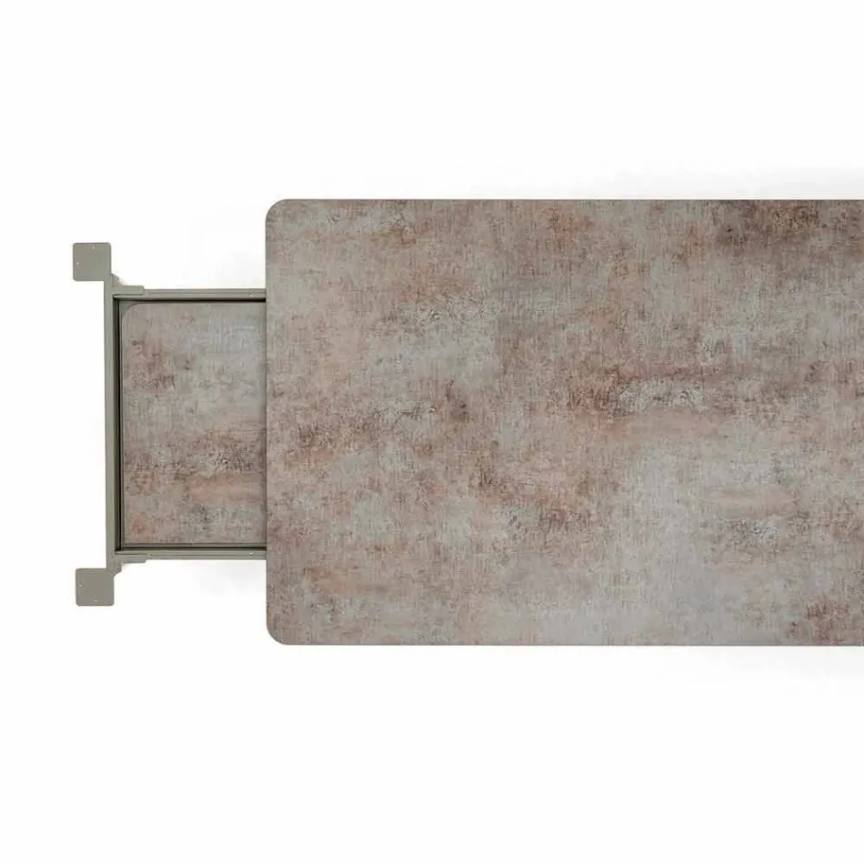 Varaschin Link mesa de jardim extensível H 65 cm, até 350 cm Viadurini