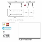 Varaschin Link mesa de jardim extensível H 65 cm, até 350 cm Viadurini