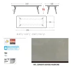 Varaschin Link mesa de jardim extensível de design moderno, A 73,2 cm Viadurini