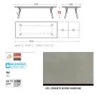 Varaschin Link mesa de jardim extensível de design moderno, A 73,2 cm Viadurini