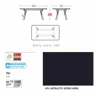 Varaschin Link mesa de jardim com pés em madeira de teca, H 65 cm Viadurini