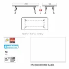 Varaschin Link mesa de jardim com pés em madeira de teca, H 65 cm Viadurini