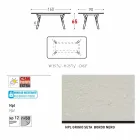 Varaschin Link mesa de jardim com pés em madeira de teca, H 75 cm Viadurini