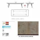 Varaschin Link mesa de jantar ao ar livre ou interior H 65 cm Viadurini