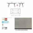 Varaschin Link mesa de jantar ao ar livre ou interior H 65 cm Viadurini