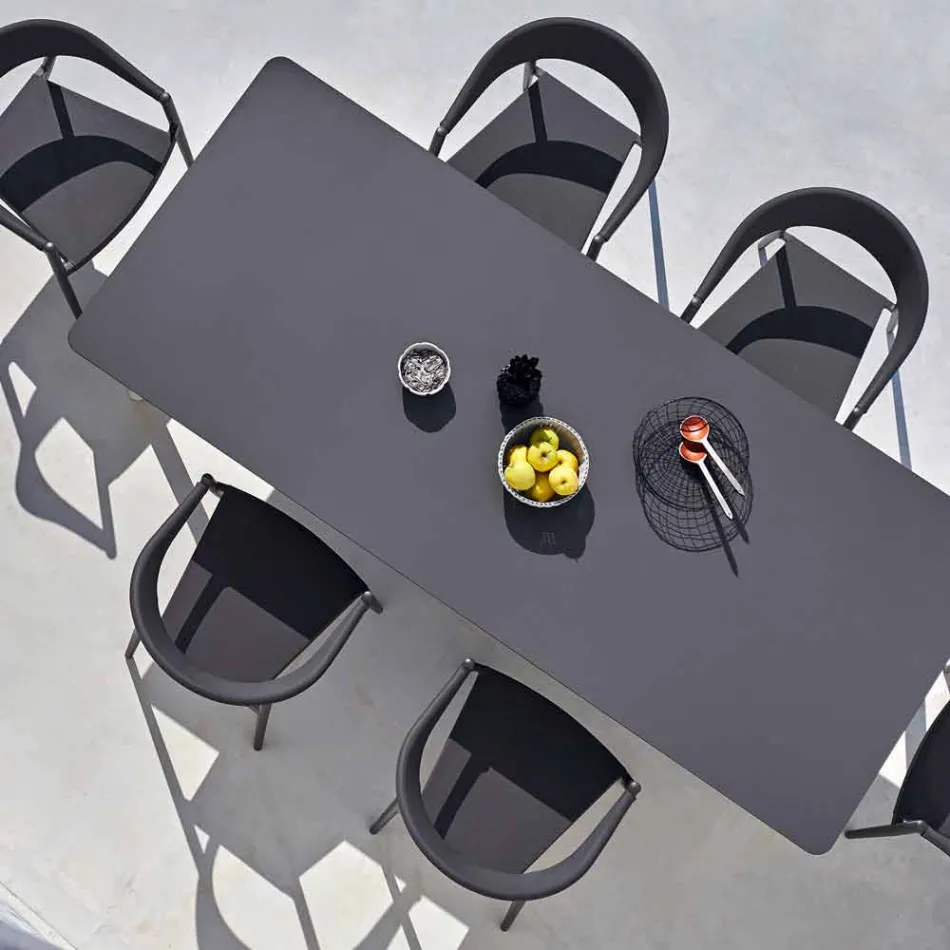 Varaschin Link mesa de jantar ao ar livre ou interior H 65 cm Viadurini