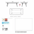 Varaschin Link mesa de jantar ao ar livre ou interior H 65 cm Viadurini