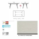 Varaschin Link jardim ou mesa de jantar coberta H 75 cm Viadurini