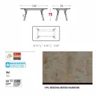 Varaschin Link jardim ou mesa de jantar coberta H 75 cm Viadurini