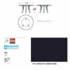 Varaschin Link mesa redonda / design de interiores, H 65 cm Viadurini