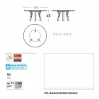 Varaschin Link mesa redonda / design de interiores, H 65 cm Viadurini