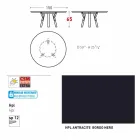 Varaschin Link mesa redonda / design de interiores, H 65 cm Viadurini