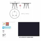 Varaschin Link mesa de jardim redonda com pés de teca, H 75cm Viadurini