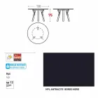 Varaschin Link mesa de jardim redonda contemporânea, H 75 cm Viadurini