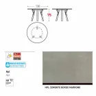 Varaschin Link mesa de jardim redonda contemporânea, H 75 cm Viadurini