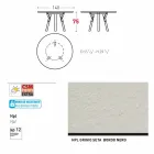 Varaschin Link mesa de jardim redonda contemporânea, H 75 cm Viadurini