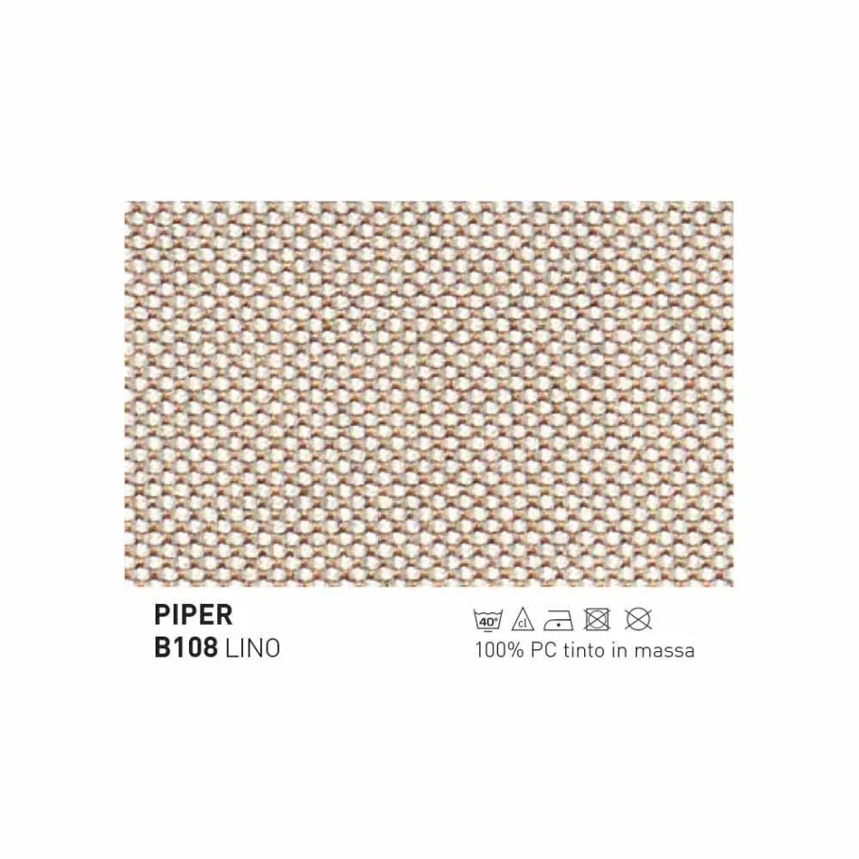 Banqueta Varaschin Summer Outdoor em aço e tecido Viadurini