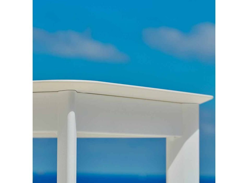 Varaschin System design mesa de centro exterior em alumínio pintado Viadurini