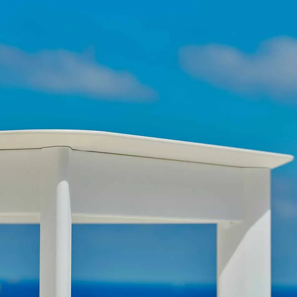 Varaschin System design mesa de centro exterior em alumínio pintado Viadurini