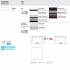 Varaschin System design mesa de centro exterior em alumínio pintado Viadurini