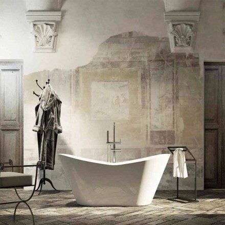 Design moderno banheira autônoma feita na Itália Ragusa Viadurini