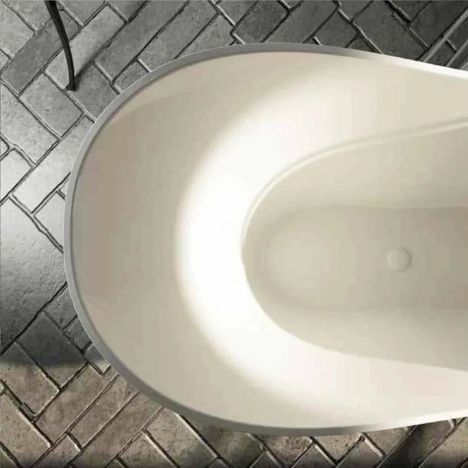 Design moderno banheira autônoma feita na Itália Ragusa Viadurini