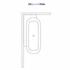 Banheira autônoma de design moderno em branco - Lipperiavas1 Viadurini