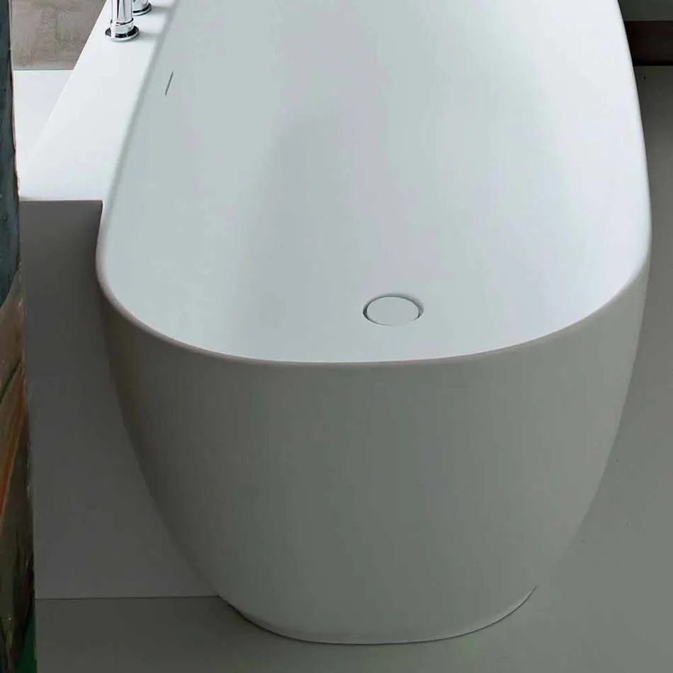 Banheira autônoma de design moderno em branco - Lipperiavas1 Viadurini