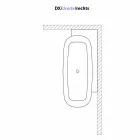 Banheira autônoma de design moderno em branco - Lipperiavas1 Viadurini