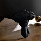 Banheira autônoma vintage com pés de ferro fundido, fabricada na Itália - Naima Viadurini