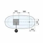 Banheira ereta livre, superfície contínua do projeto lustrosa / matte - véu Viadurini