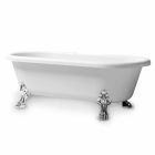 Design Free Standing Bath, pés no acabamento cromado - livre Viadurini