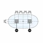 Banheira de pé livre, fabricada na Itália, em Solid Surface - Flow Viadurini