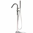 Banheira de pé livre, fabricada na Itália, em Solid Surface - Flow Viadurini