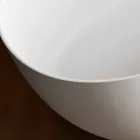 Banheira de pé livre, fabricada na Itália, em Solid Surface - Flow Viadurini