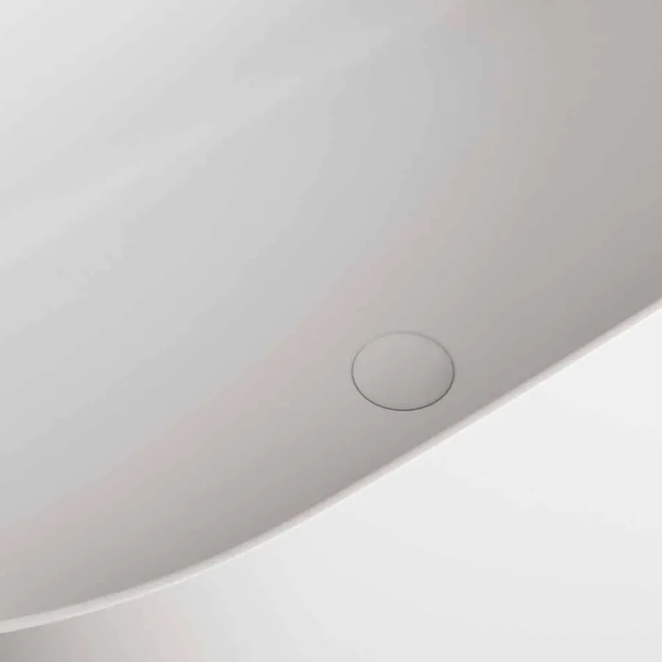 Banheira de pé livre, fabricada na Itália, em Solid Surface - Flow Viadurini