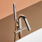 Banheira de pé livre, fabricada na Itália, em Solid Surface - Flow Viadurini