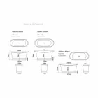 Projeto autônomo design de banheira de níquel e cobre Angelica terminar Viadurini